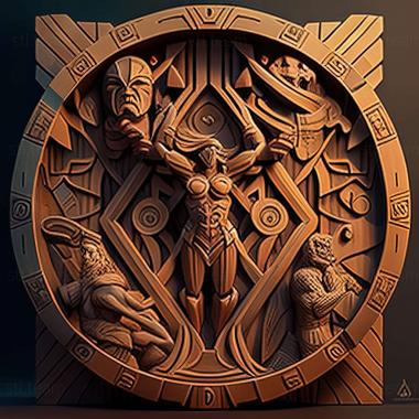 3D модель The Great Eight Fate Rune Gym Artiof Water   Adan Pa (STL)